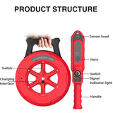 ▶ Buscador de tuberías y cables subterráneos,  Tuberías De Agua, Profundidad De Detección De 40 Cm, Con 7 Sondas Impermeables Y Perilla De Ajuste De Sensibilidad, Cable De Señal De 20/30/40 M, Adecuado Para Tuberías De Pvc,20m