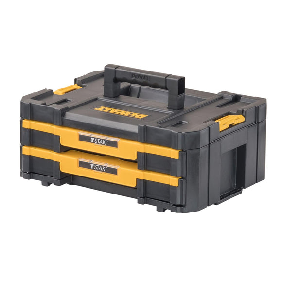 ▶ DEWALT Caja Organizadora de Herramientas TSTAK de 2 Cajones DWST17804