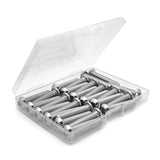 NIULUNBAO - Tornillos de cabeza de botón de 1/4-20 x 2 tornillos de cabeza de botón para máquina de acero inoxidable 304, unidad hexagonal Allen, acabado brillante totalmente roscado, 25 piezas