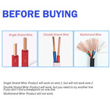 ▶ Buscador de tuberías y cables subterráneos probador de cables con batería recargable de 1500 mAh para líneas de voltaje de 12-400 V CC/CA, rastreador de cables para cables de pared, líneas eléctricas,