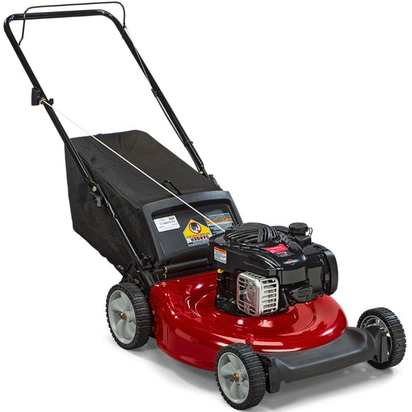 Cortadora de césped con Motor a Gasolina - con Transmisión de Empuje y Palanca Dual - Ajuste de Corte de 6 Posiciones - Capacidad de 3 en 1 - Importada MTD Black Briggs & Straton