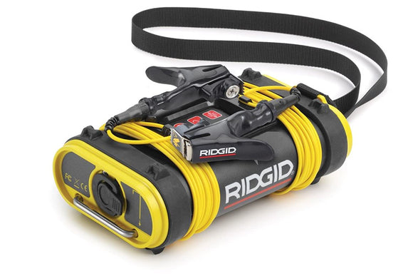 Buscador de tuberías RIDGID  Transmisor de línea, trazador de línea y localizador de línea subterránea, amarillo, pequeño