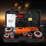 ▶ Roscado de tubería eléctrica portátil de mano con 6 troqueles (enchufe de EE.UU)