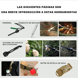 DQST Kit de Supervivencia, Supervivencia Al Aire Libre y Protección Personal, con Linterna LED, Chubasqueros, Brújula, Gasa, etc. para Aventuras de Camping.
