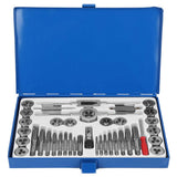 ▶ Juego de machos y matrices de 40 piezas Juego de machos y matrices maestro Juego de herramientas manuales de rosca de rosca de acero de aleación de alta dureza, Juego De Machuelos Y Tarrajas