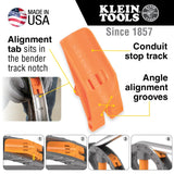 Doblador de tubo conduit de aluminio para EMT de 3/4'' con Angle Setter™ Klein Tools