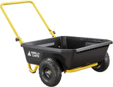 Gorilla Carts GCR-4 - Carro de volquete, Carro de jardín de 2 Ruedas con Mango Plegable, 4 pies cúbicos, 300 Libras Capacity, Negro/Amarillo Gorilla Carts GCR-4 -