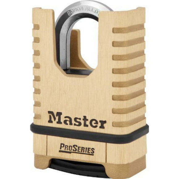 Master Lock, latón, candado, ProSeries Set Your Own Combination Lock, 2-1/4 pulgadas Wide, 1177D