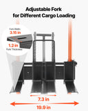 Gato de Material hidráulico, Capacidad de Carga de 450 Libras, Plataforma de Carretilla con Mesa elevadora, Altura máxima de elevación de 35.8 Pulgadas, Carro de Mesa Plegable y