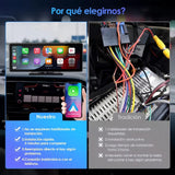 ▶ Autoestereos para Carro de 10.3 Pulgadas,Estéreo para Pantalla Carplay para Auto con Android Auto, para vehículos de 7V - 32V, Pantalla HD 1024 * 600,FM Bluetooth y más，Desmontable