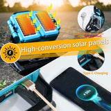 ▶ Lámpara de trabajo recargable, luz de trabajo recargable de 16500 mAh/50000 lm/3 modos de iluminación, luz de trabajo LED para emergencia al aire última intervensión,