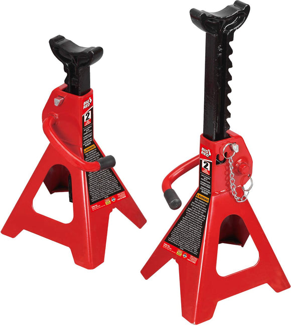 BIG RED Torin Gato estabilizador de Acero: Doble Bloqueo, Doble Cerrojo, Rojo, 2 Ton