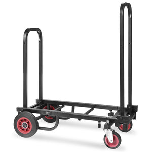 Carrito Plegable Compacto Ajustable 8 en 1, Carro de Mano, Carretilla/Plataforma con Ruedas R-Trac, expandible hasta 25.2 Pulgadas a 40 Pulgadas