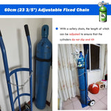 Carretilla for Tanques de oxígeno con Ruedas, Carretilla for Cilindros de Gas Comercial y Plataforma for Tanques de propano de 40 l, Soporte for Cilindros de Gas for hospitales.