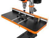 WEN DPA2513 - Mesa de prensa de taladro de 24 x 12 pulgadas con una valla ajustable y bloque de parada