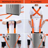 ▶ Correas Móviles, Correas de Elevación para Levantador de Muebles, Eslingas de Carga de Mover Muebles de Hombro para 2 Personas, Lifting Straps Carga 900 Libras