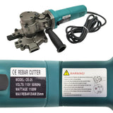 ▶ Cortador eléctrico de mano de barras de refuerzo de metal para corte en frío de 4 mm a 25 mm en 6 segundos, 110 V, máquina de corte en frío para cortar tubos de PVC de madera (con caja,