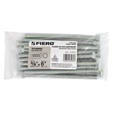 🔩 Fiero TORM-3/8X6, Tornillo tipo máquina, 3/8 x 6", bolsa con 15 pzas