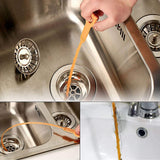 ▶ Limpieza de Alcantarilla Gancho de , Herramientas Limpiadoras para Eliminar Obstrucciones, Incluir 3 Serpientes de Drenaje, 3 Limpiadores de Acero Inoxidable, para Limpieza de Drenaje (6)