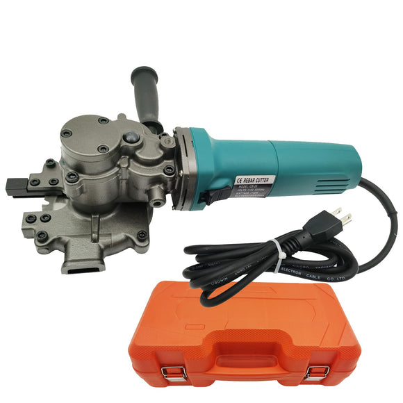 ▶ Cortador eléctrico de mano de barras de refuerzo de metal para corte en frío de 4 mm a 25 mm en 6 segundos, 110 V, máquina de corte en frío para cortar tubos de PVC de madera (con caja,