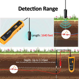 ▶ Buscador de tuberías y cables subterráneos probador de cables RockyMars para valla invisible para perros, buscador de disyuntores, trazador de cables de valla eléctrica, localizador de rotura de alambre, etc.
