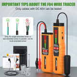 ▶ Buscador de tuberías y cables subterráneos generador de tono de trazador de cables subterráneos y sonda con auriculares, probador de alambre enterrado para localizar cables de rotura y cables de valla para perros