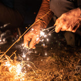 Herramienta de supervivencia de arranque de fuego (2 unidades), 4 pulgadas de largo x 3/8 pulgadas de diámetro), kit de varilla ferro impermeable de alta visibilidad, 6 en 1 multiherramienta con paracord reflectante y silbato para camping, senderismo
