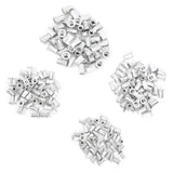 🔩 Tuercas remachables, 200 piezas Kit surtido de tuercas remachables, tuercas de inserción roscadas de cabeza plana de aluminio, juego de combinación M3/M4/M5/M6 de grano vertical empaquetado,Tuerca