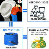 ▶ Limpieza de lavadora a presión, kit de chorro de alcantarillado para manguera de limpieza de drenaje de presión de trabajo NPT de 1/4 pulgadas, manguera de limpieza de drenaje