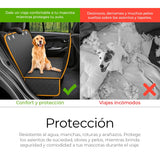 ▶  Cubierta para Mascotas, Funda Cubre Asientos de Autos, Sillones. Ideal para Perros y Gatos, para Asiento Trasero, Cajuela o Sofa, Medidas: 137 * 147 * 40cm Impermeable (Negra Completa)