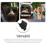 ▶  Cubierta para Mascotas, Funda Cubre Asientos de Autos, Sillones. Ideal para Perros y Gatos, para Asiento Trasero, Cajuela o Sofa, Medidas: 137 * 147 * 40cm Impermeable (Negra Completa)