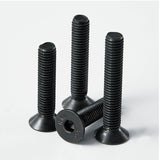 🔩 Cicidorai M8 x 30 mm, 35 mm, 40 mm, 45 mm, 50 mm, cabeza plana hexagonal tornillos avellanados, acero de aleación de grado 10.9, acabado de óxido negro, totalmente roscado, unidad hexagonal métrica Allen Kit surtido 25 piezas