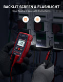 ▶I Multímetro Digital Profesional Rango Automático NCV, Voltímetro Digital de Rango Automático,Modo de Medición Inteligente, CA/CC Voltaje Sin Contacto.