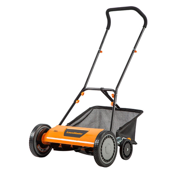 Cortacésped de Carrete de Empuje de 18 Pulgadas, 5 Cuchillas