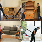 ▶ Correas para Cargar Levantar Mover Muebles Móviles,Correas de Seguridad para Muebles de Ajustable para Refrigerador,Lavadora,Sofá,Correa de Transporte de Electrodomésticos (Azul)