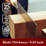 Sierra japonesa de doble filo 240mm Versión del ensamblaje - Serrucho de mano profesional Herramientas carpinteria madera