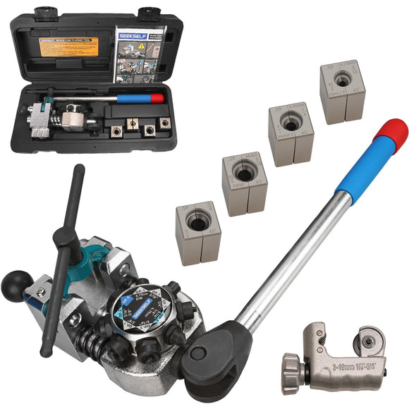 ▶ Herramientas de abocinamiento de línea de freno de 45 grados para abocinadas individuales, dobles y burbujas, con cortador de tubos