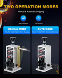 ▶ Pelacables Manual, Máquina Máquina Peladora de Cables de 0,06"-1", Herramienta Pelacables para Alambre de Desecho de 1,5-25 mm, Pelacables de 5 Canales para Taladro Eléctrico CREWORKS