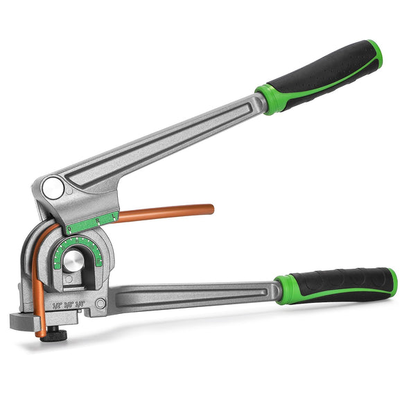 ▶ Dobladora de tubos Dobladora de tubos 3 en 1 Herramienta para doblar tubos de cobre y aluminio de 180° HVAC para Reparación de Refrigeración de Aire Acondicionado Antstone 1/4” 3/8” 1/2” DE