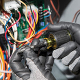 ▶ KLEIN TOOLS  Destornillador de múltiples puntas, herramienta magnética ajustable 8 en 1 con Phillips, ranurado, cuadrado y destornillador de tuerca