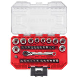 ▶ CRAFTSMAN Juego de llaves SAE y métrico 1/4 pulgadas Drive, 35 piezas (CMMT12005LZ)