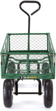 Carro de jardín de acero GOR400-COM con lados extraíbles, 400 libras. Capacidad, color verde Gorilla Carts -