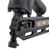 Clavadora neumática de 21 grados con clavos | Clavos de cabeza redonda completa de 2 pulgadas - 3-1/2 pulgadas | Anti-fuego seco, doble gatillo, ajuste de profundidad y agarre Freeman