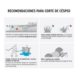 Cortadora de césped motor a gasolina 18", 4 HP