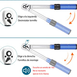 SPOWAY 16 Piezas Juego Vaso con Extensión,Llave Dinamométrica De 72 Dientes Ajustable De Doble Dirección Con Hebilla Para Mantenimiento De Bicicletas, Motocicletas Y Aut