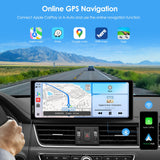 ▶  Inalámbrico/Cableado CarPlay, Android Auto&MirrorLink-Estéreo Portátil para Automóvil Pantalla Táctil IPS, Audio Bluetooth, Siri, Pantalla Navegación para Todos los Vehículos