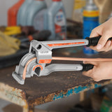 ▶ Dobladora de tubos de tubo, 1/4", 3/8", 1/2" OD, 3 en 1 dobladora de tubos de nivel manual, herramientas de doblado de tubos de aluminio de cobre de 180° para aire acondicionado HVAC