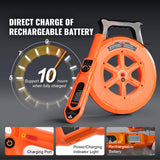 ▶ Buscador de tuberías y cables subterráneos de PVC de 30 m subterráneos, detector de bloqueo de tuberías IP67 impermeable con sensibilidad ajustable, escáner de pared de alcantarillado, herramienta de fontanería para tuberías de agua de plástico de PVC