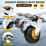 Carro plegable de plataforma para carro de carro de empuje con plataforma móvil (grande 91.44 x 60.96 cm, 907.2 kg)