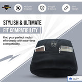 ▶ Funda de consola central con licencia oficial de ajuste personalizado con logotipo plateado bordado de Ram para modelos seleccionados de Ram con asiento de cubeta (no asiento de banco/salto)